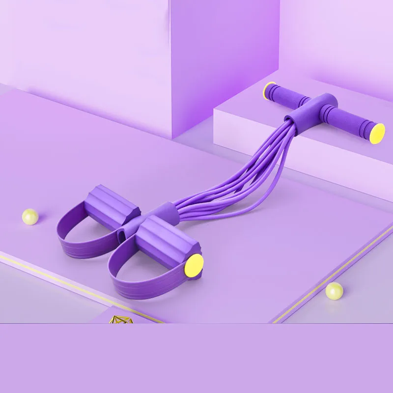 

Съемник педалей для йоги, десять трубок, эластичная веревка, упражнения для всего тела, растяжка, тянущая веревка, портативный легкий инструмент для сидения