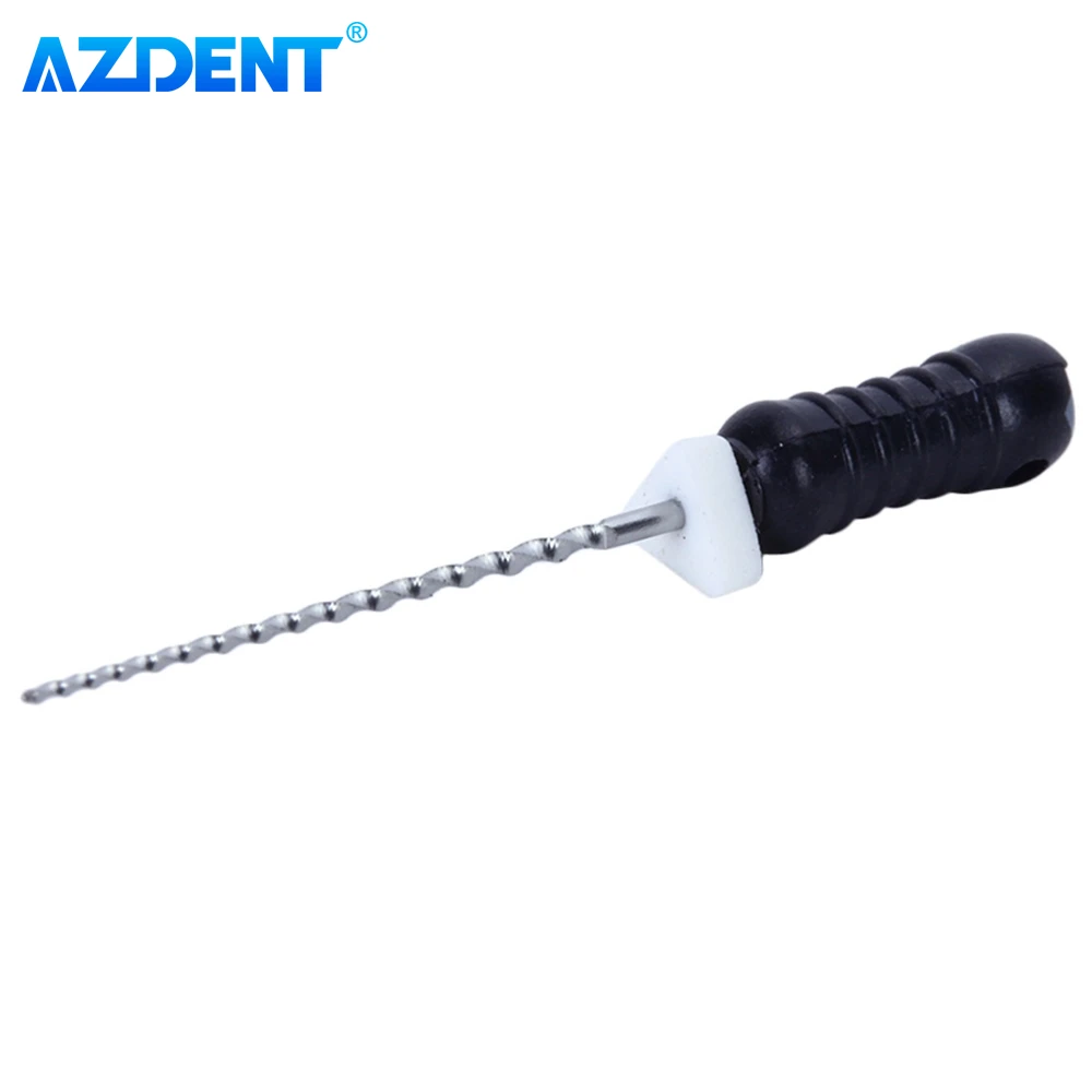 Dental Root Canal Niti REAMER 21mm AZDENT Pilniki do użytku ręcznego Endodontyczne # 15-40 Instrumentów do laboratorium dentystycznego