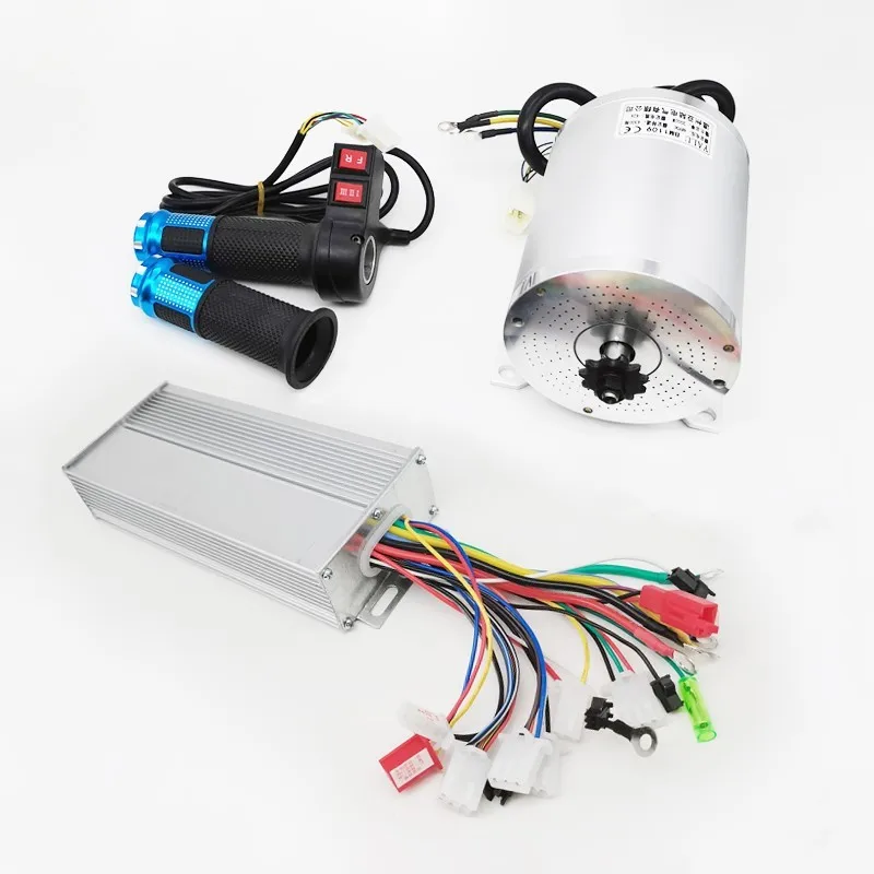 Brushless High-speed Motor 3000W6072V Controller Modified Electric Kart Electric Skateboard High-power Motor