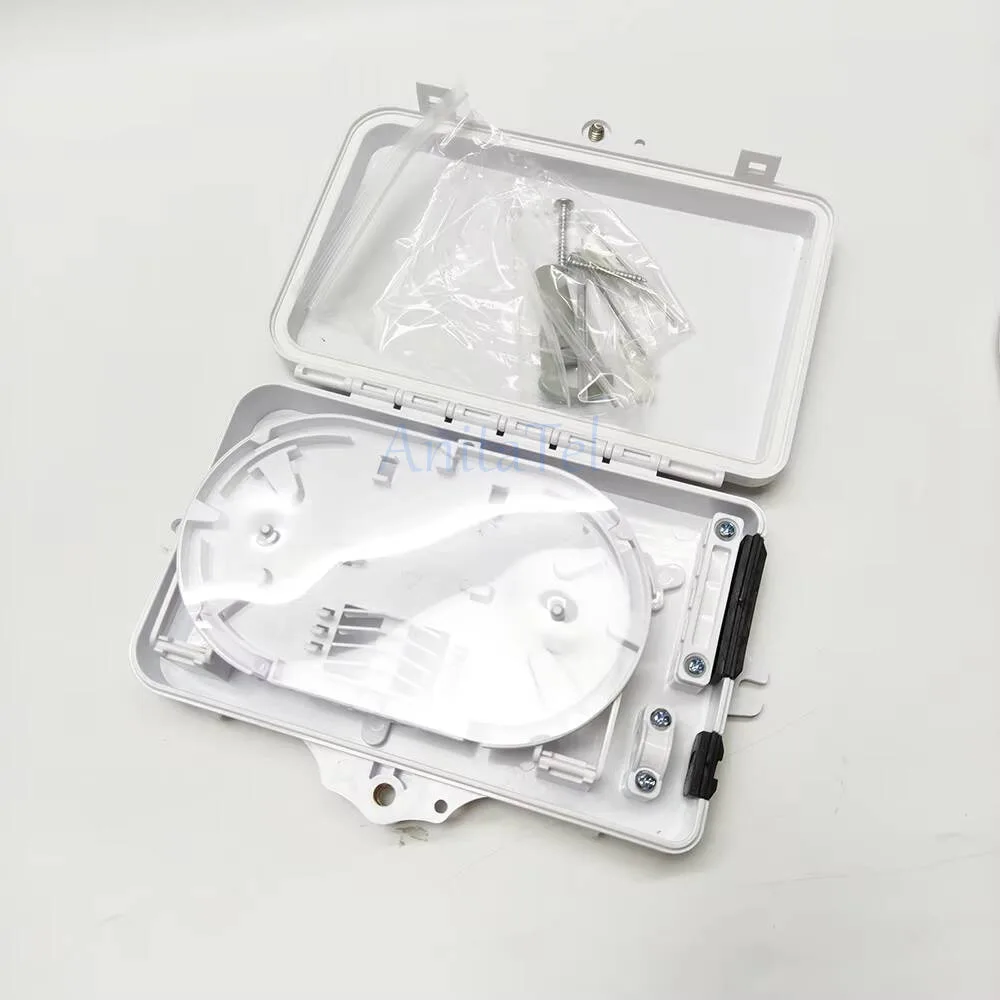 4 منافذ صندوق التوزيع البصري FTTH الأساسية إنهاء 4 منافذ التوزيع البصري FTTX الألياف البصرية الخائن #6