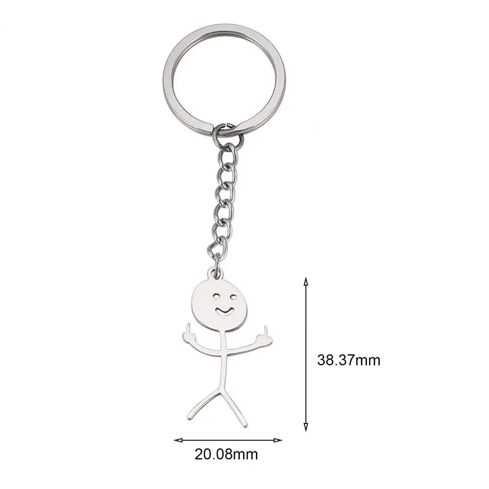 Trendy Key Holder Reusable Portable Funny Doodle Pendant Keychain  Hanging Bag Pendant Daily Use