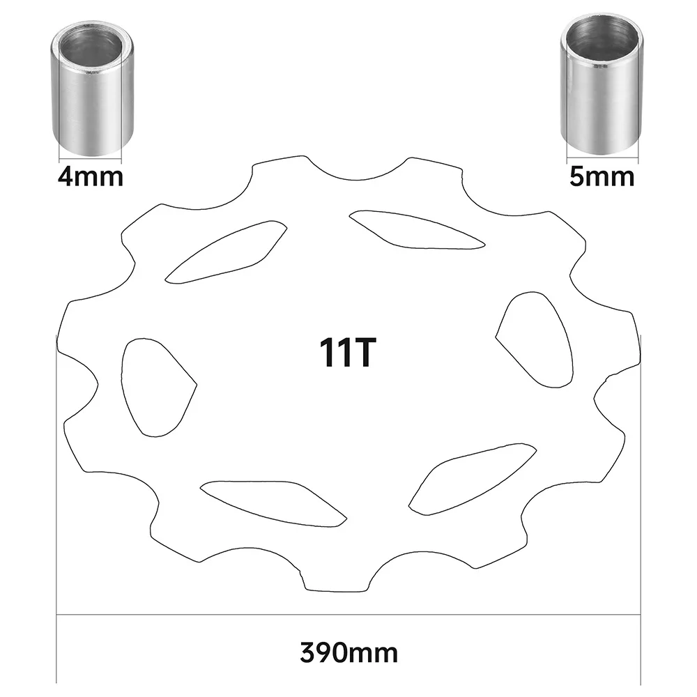 1 PCS Mountain bike guide wheel road bike 11T 13T aluminum alloy back drawn metal bearing Perrin