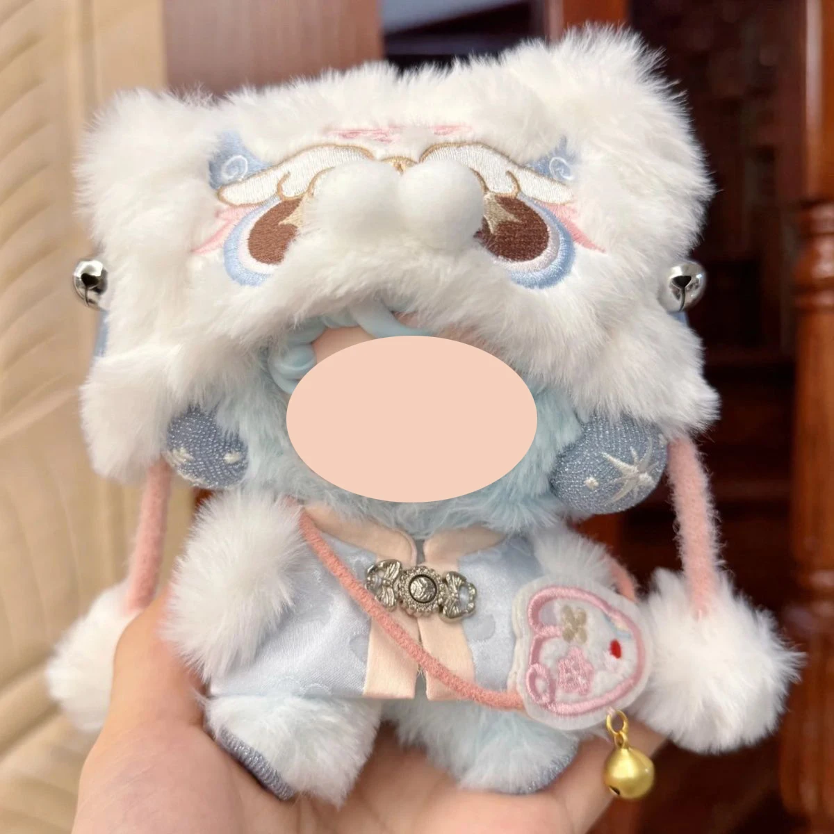 10 cm chinesischer Stil Puppenkleidung Neujahr Grußkleidung Plüschpuppe Cosplay Dress-up Kleidung süße Puppe ‎ Accessoires Weihnachtsgeschenke