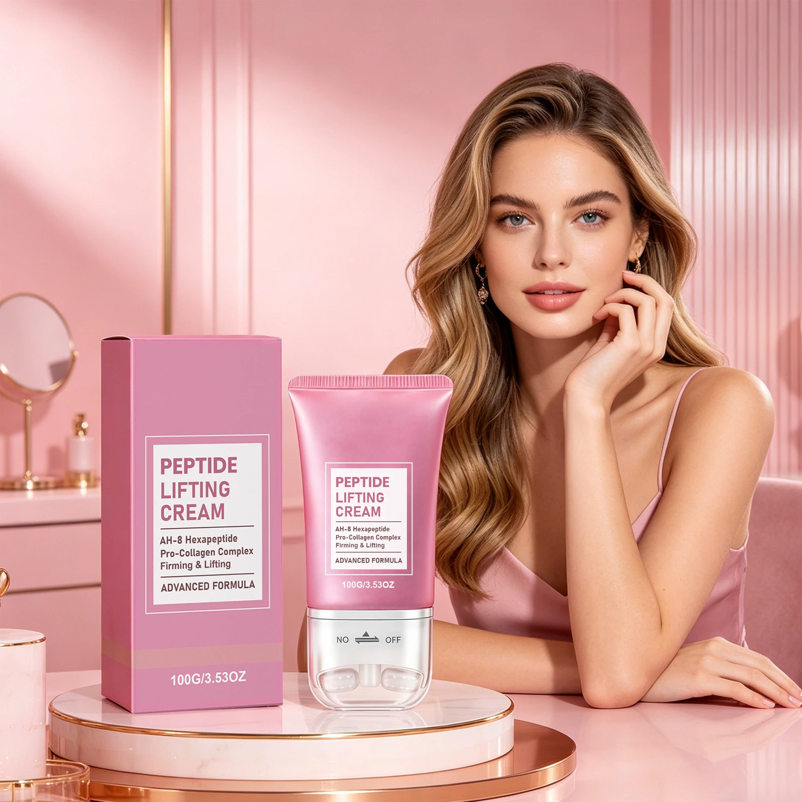 

Collagen Peptide Neck Firming Cream Reduce Neck Wrinkles Tightening Skin Contour Moisturize Boost Elasticity Neck Lifting Cream
