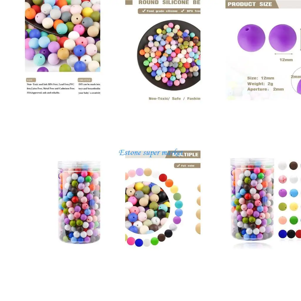 

090b 500pcs Pacifier Clip Lose Bead