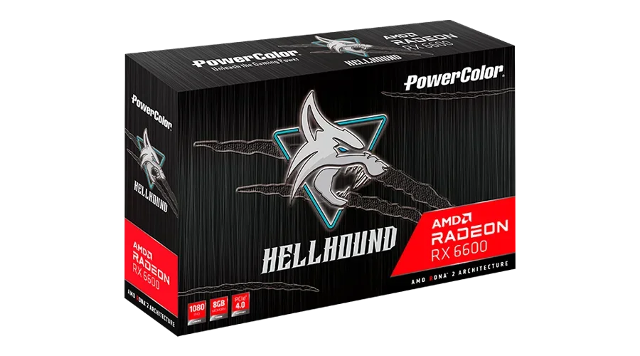 New Stock Gaming Graphics Cards PowerColor RX6600 Hellhound Sealed Package For Gaming Desktop RX 6600