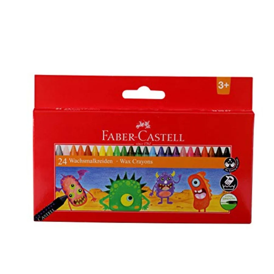 

Faber Castell Wax Crayons - 24 Shades