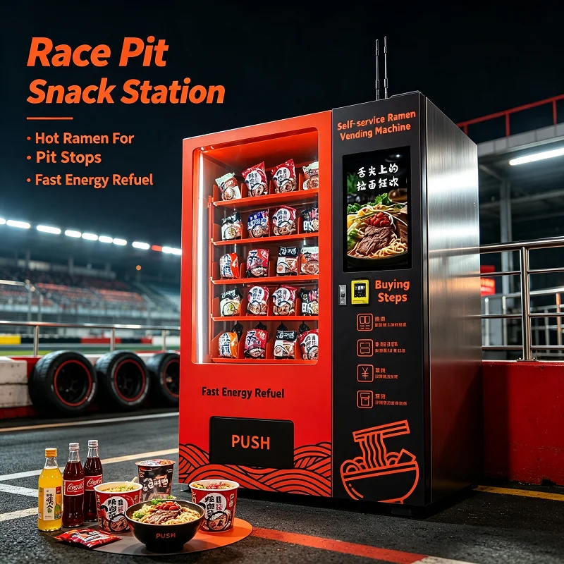 Portable Noodle Vending Machine, Hot Water Device, Snack Box Auto Seller for Factory Rest Area