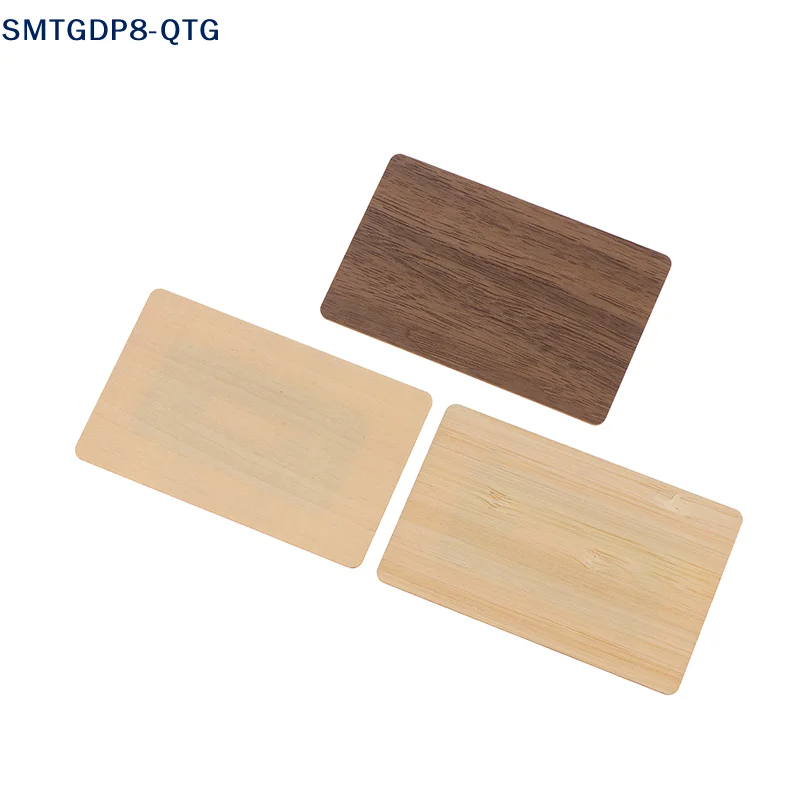 

Hot！Wooden Blank NFC Card 13.56MHZ RFID Tag 504Bytes 215Ntag Chip Membership Contactless Social Recognition Lasercard