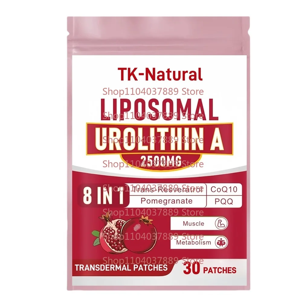 

30 Patches Urolithin A Transdermal Patches with Resveratrol,CoQ10 Premium Cellular Energy Regeneration
