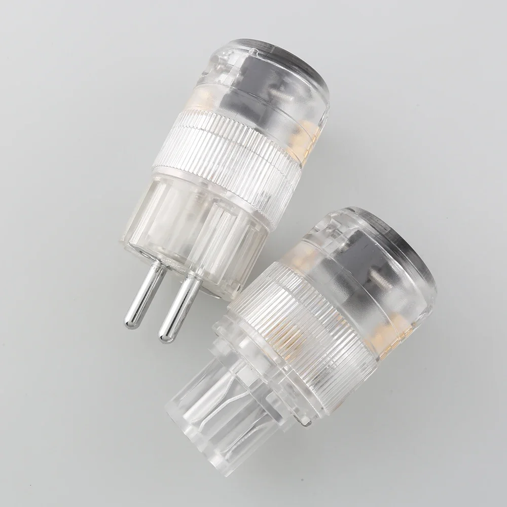 ใหม่ Audiocrast TE TC โรเดียมชุบเสียงเกรด Schuko Power Connector ปลั๊กไฟ AC ปลั๊กไฟหญิงโรเดียมชุบ