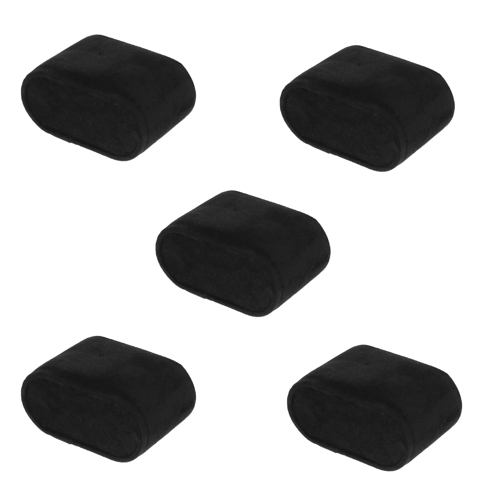 

5 Pcs Watch Pillow Storage Velvet Bracelet Pillows for Jewelry Display Miniature Accessories High Elastic Sponge Rectangular