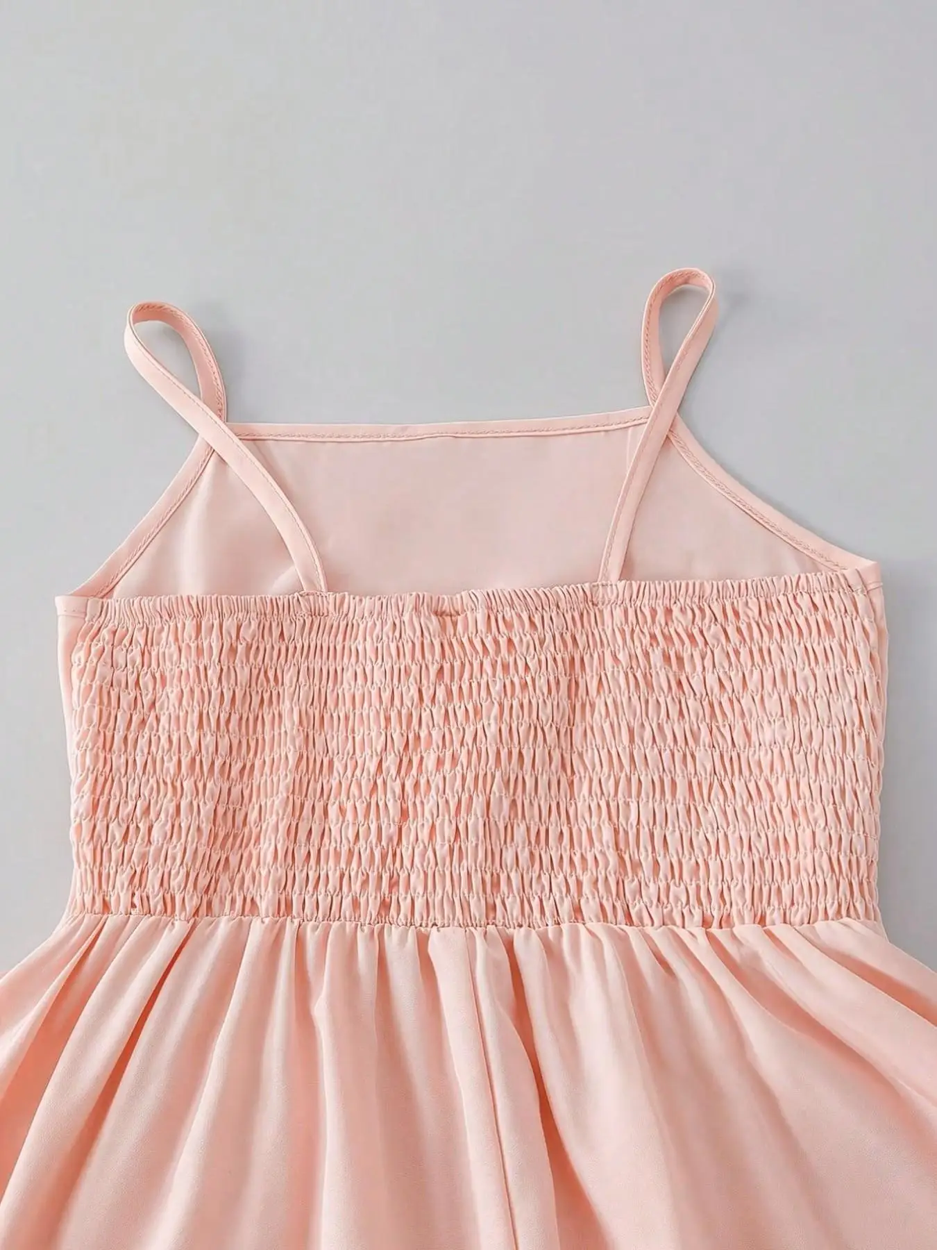 Mädchenkleid ohne Träger mit Schleifendekoration, Weiches Süßes Sommerkleid im Prinzessinnenstil, Urlaubskleidung für Kinder – Detail 4