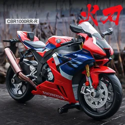 1:12 HONDA CBR1000RR-R Fireblade SP Die Cast modello di moto collezione di auto giocattolo Autobike Shork-assorbitore fuoristrada Autocycle Toy