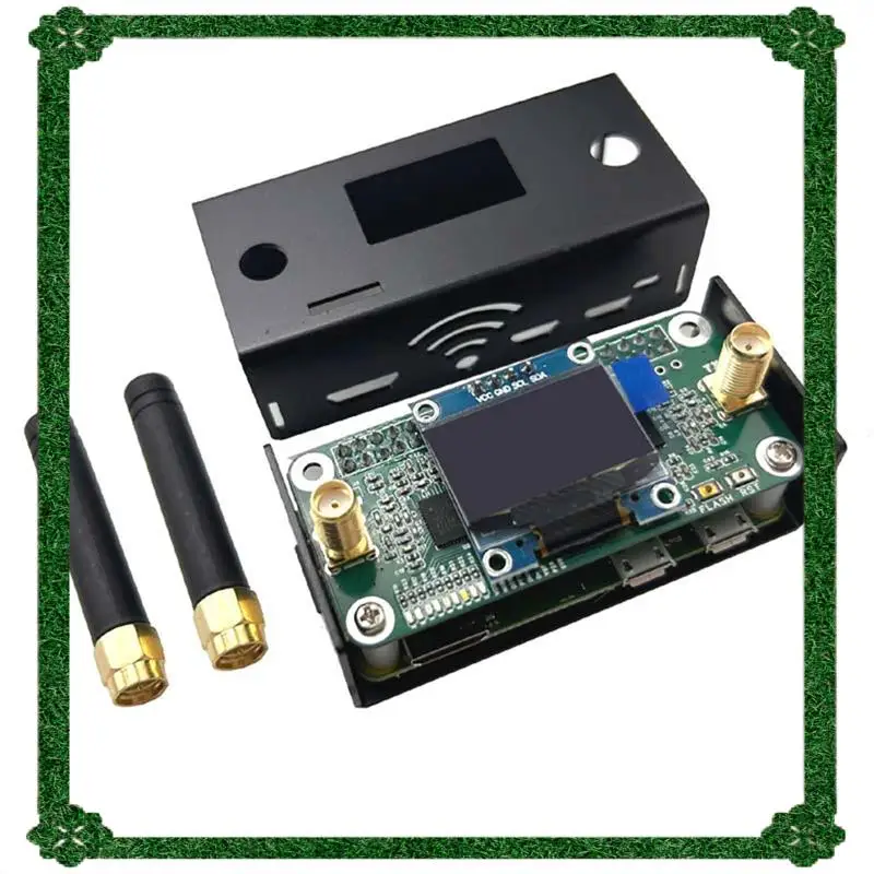 24-Stunden-Lieferung MMDVM_Hs_Dual_Hat Duplex Hotspot UHF VHF Integrierte Antenne P25 DMR YSF Unterstützung für Raspberry Pi+ OLED+ Gehäuse