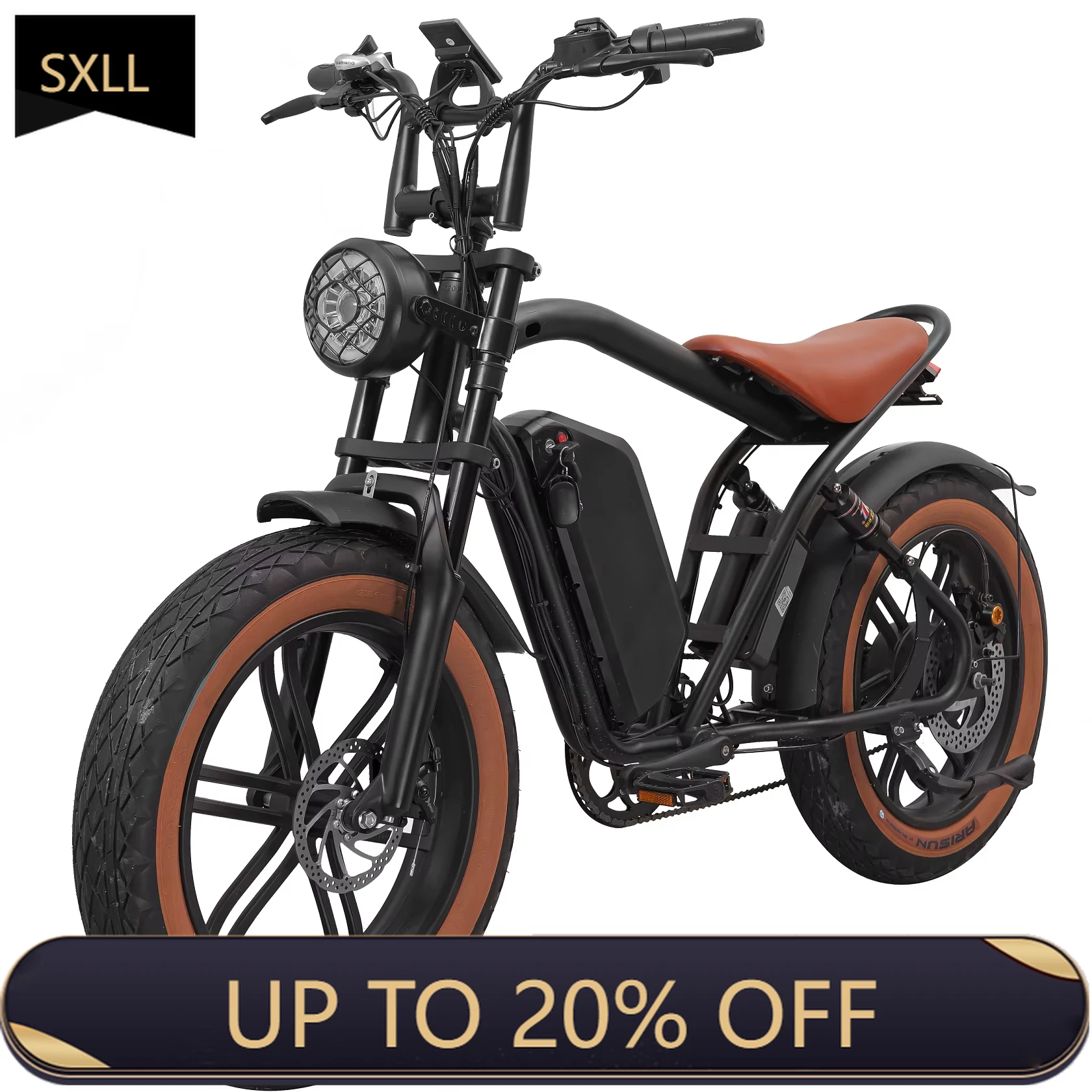 

SXLL High Power 1000W Off-Road Ebike Mountain Fat Tire Electric Bike Fast All-Terrain Electric Off-Road Bike, Adult Pedal Assist
