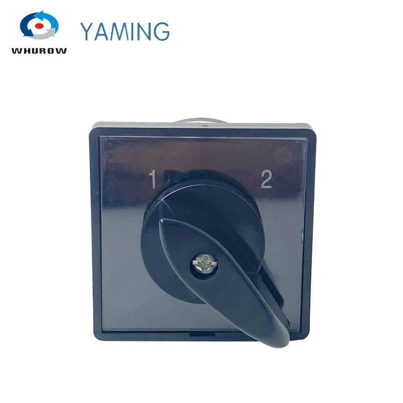 HZ5B-20A مفتاح تبديل الكاميرا الدوارة اليدوي بثلاثة أوضاع 1-4 أقطاب تحكم في طاقة الاتصال باللون الفضي