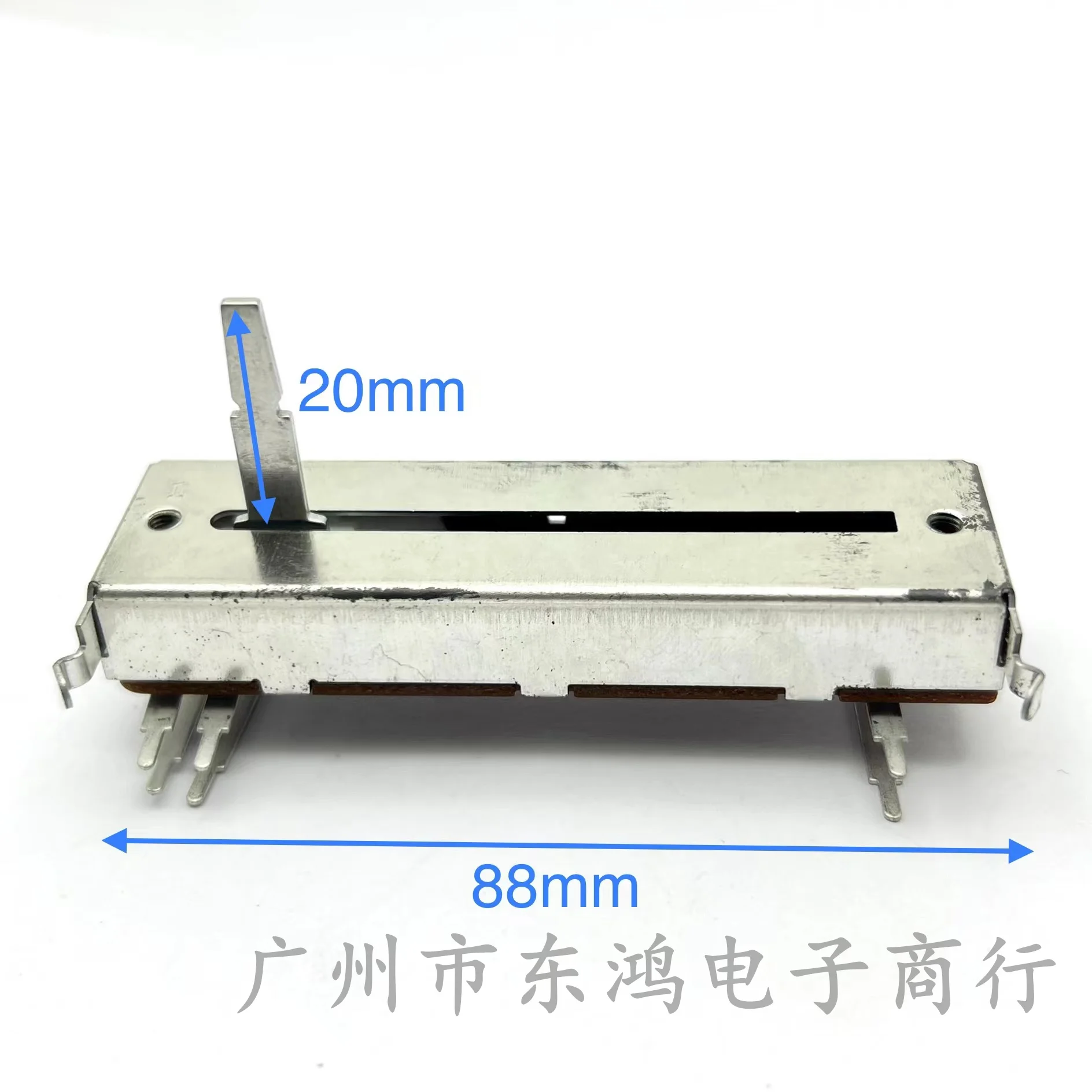 1 PCS Taiwan Fuhua 8.8cm potentiometer B10kx2 shaft length 20mm