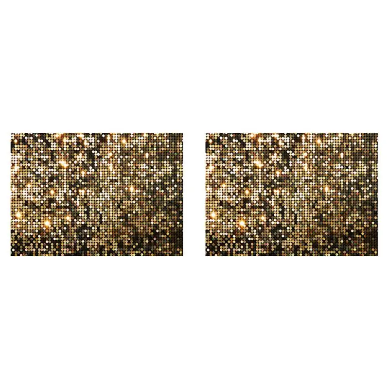 新しいデザイン〜-2-個-210x150cm-グリッターゴールド装飾写真撮影背景子供用シャワー誕生日パーティーバナー写真撮影ファブ