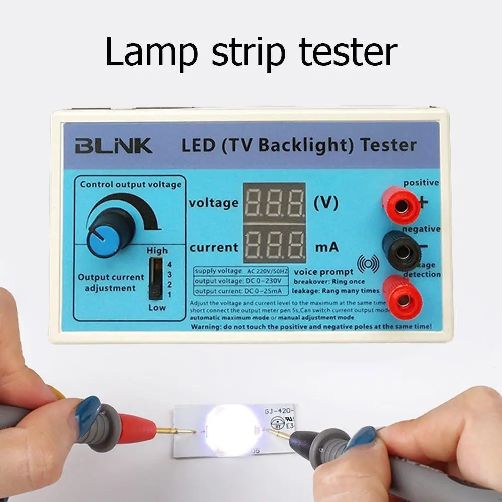 TV Backlight Tester Meter 0-230V Output LED Lamp Strip Bead Test Inspection Tool Measurement Instruments TV Backlight Tester