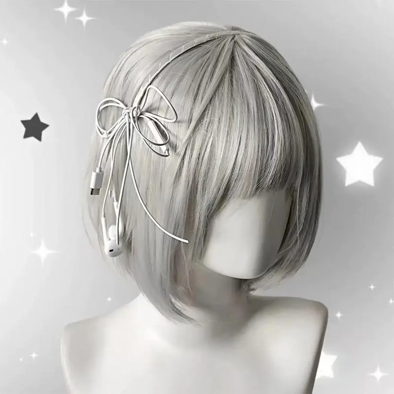 

Headphone Wire Bow Hair Clip Korean Style Harajuku Cute Hair Pin Sweet Aesthetic Hair Accessories For Girls Hair Pin Gift