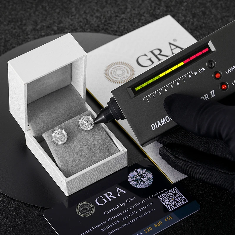 Original Design Pharaoh Real D Color Moissanite Earrings For Women 100% 925 Sterling Silver 2022 Trend Wedding Jewelry Hip Hop