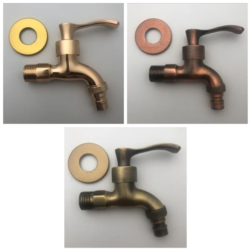 

Смеситель для стиральной машины из цинкового сплава в античном стиле, настенный кран для холодной воды в винтажном стиле.