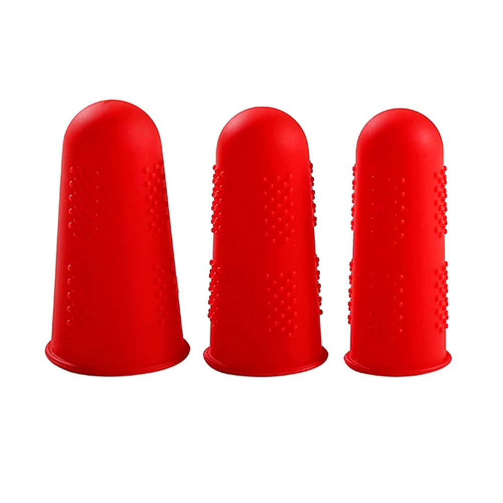 

15 pcs Silicone Finger Cover Anti Scald Protectors High Temp Kitchen Chef Guard Reusable Fits Most Fingers Protective Labor
