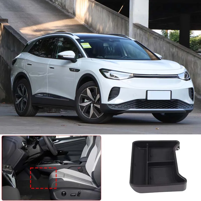 

Car Console Armrest Lower Storage Box Insert Tray Compatible For Volkswagen VW ID.4 ID4 ID 4 CROZZ Interior Organizer