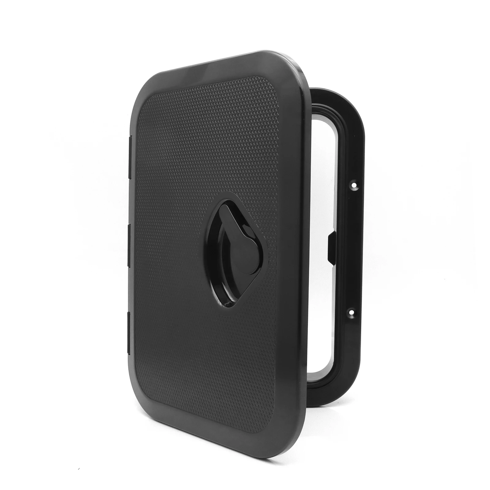 Accesorios para barcos de 375 mm, cubierta de acceso al cubierta de ABS para barcos, yates, caravanas, hermética, anti-UV, antideslizante, para inspección.