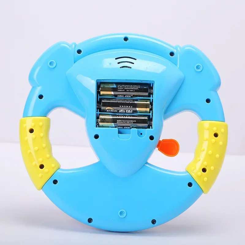 Interactive Toy Musical Instrument Simulated Driving Steering Wheel with Lights Music and Educational Sounds for Kids