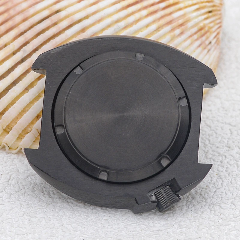 Mod 6105 Turtle Diving Watch Case Through Case Back Compatible with NH35 NH36 Mechanical Movement Watchmaker Parts