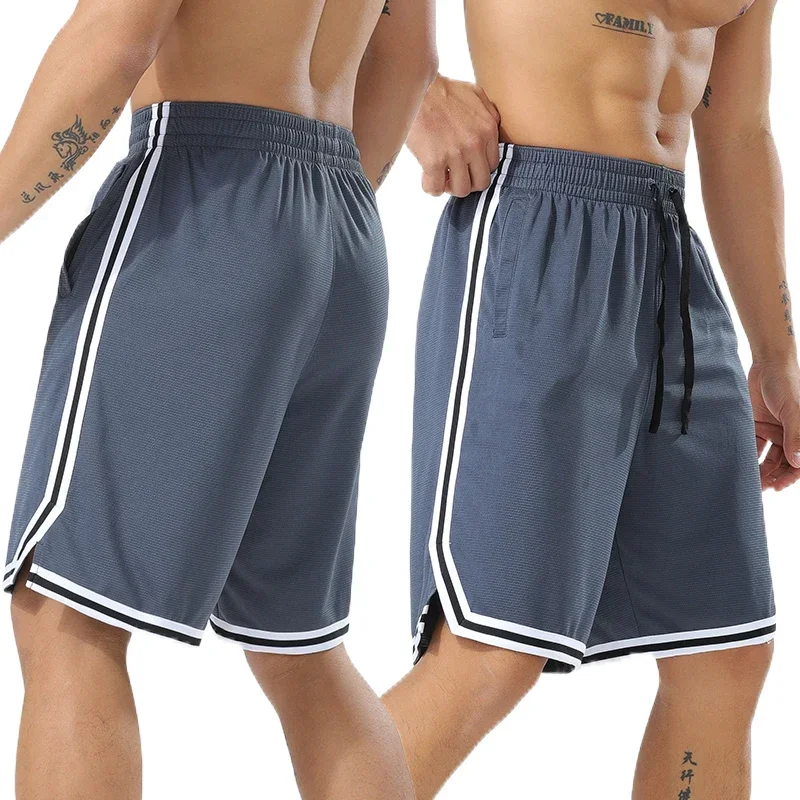 Men's Summer Jogging Sweatpants Fitness Training Short Bodybuilding Scanties Lightweight Loose Fitting Lace Up Gym Shorts