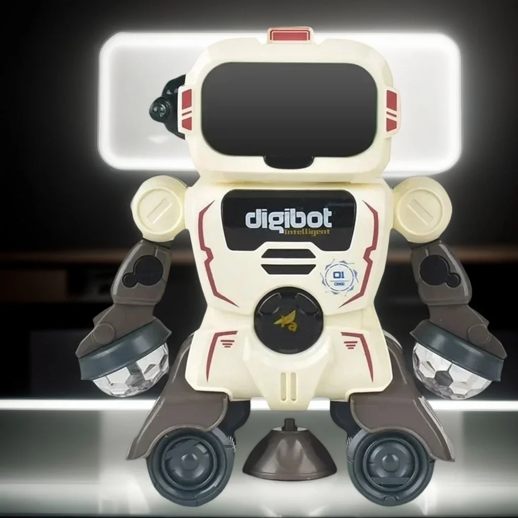 Robot de baile interactivo: juguete eléctrico para niños con música, movimiento oscilante y luces LED multicolores