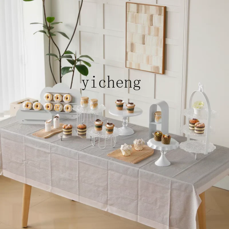 ZYA Dessert Table Display Stand White Cold Buffet Tea Break Dessert Table home decoration accessories