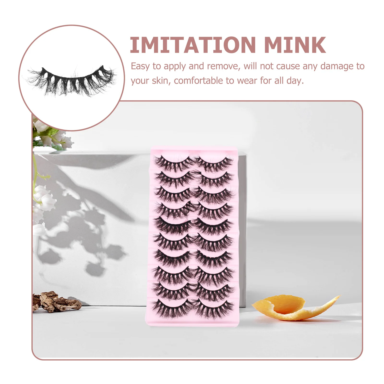 10 paires de faux cils Premium aspect naturel faux cils complets pour fête mariage usage quotidien beauté des yeux faux cils