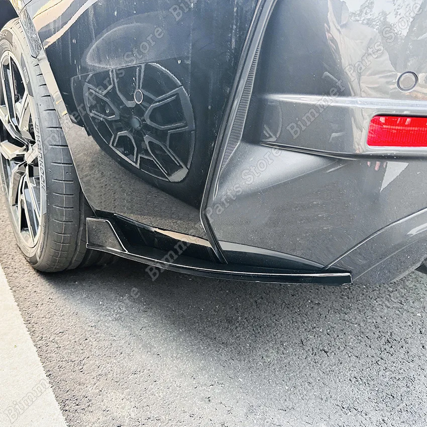 BMW 4シリーズ用のリアバンパープロテクター,光沢のある黒いチューニング,4ドア,g24,g26,420i, 430i, i4,m50,4ドア,2021-2023