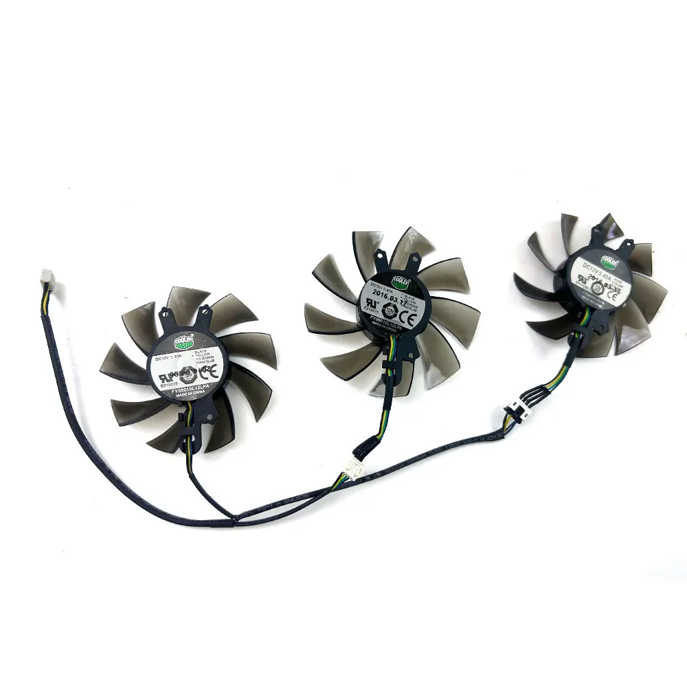3pcs  For GALAX GeForce RTX 2080 Super HOF Classic video card fans NEW Cooling Fan 75MM 85MM 4PIN