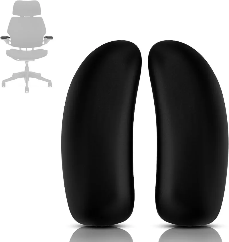 1 Pair Arm Pads Replacement for Humanscale Freedom Office Chair Only for Height Adjustable Arm Black
