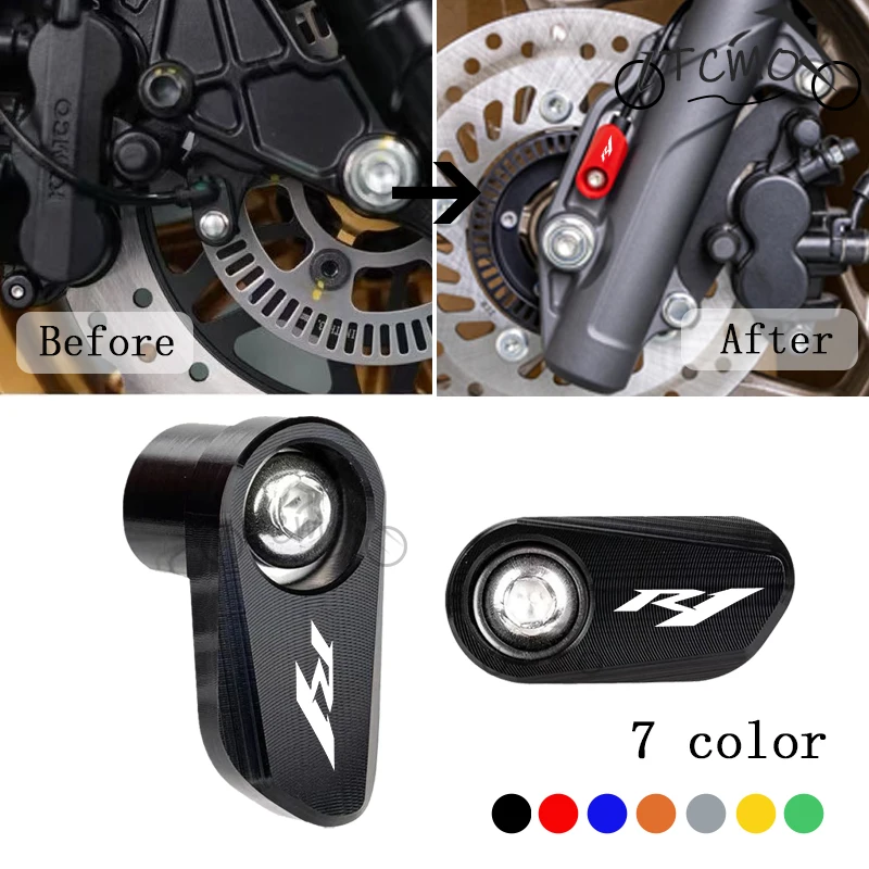 For Yamaha R1 YZFR1 YZF-R1 1998-2026 Motorcycle CNC Aluminum Rear Wheel ABS Sensor Guard Protection Cover Accessories
