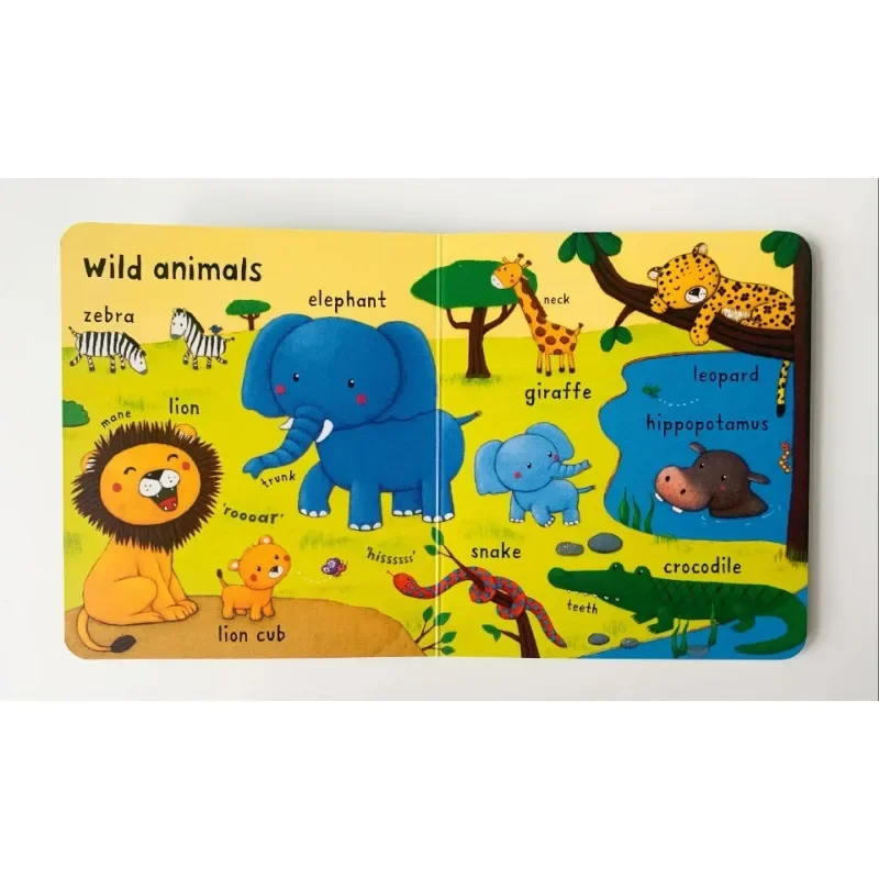 Imagem -05 - Usborne Hardcover Board Book For Children Enlightenment Educational Toy Picture Textbook Inglês Livros Very First Words 10 Pcs por Conjunto