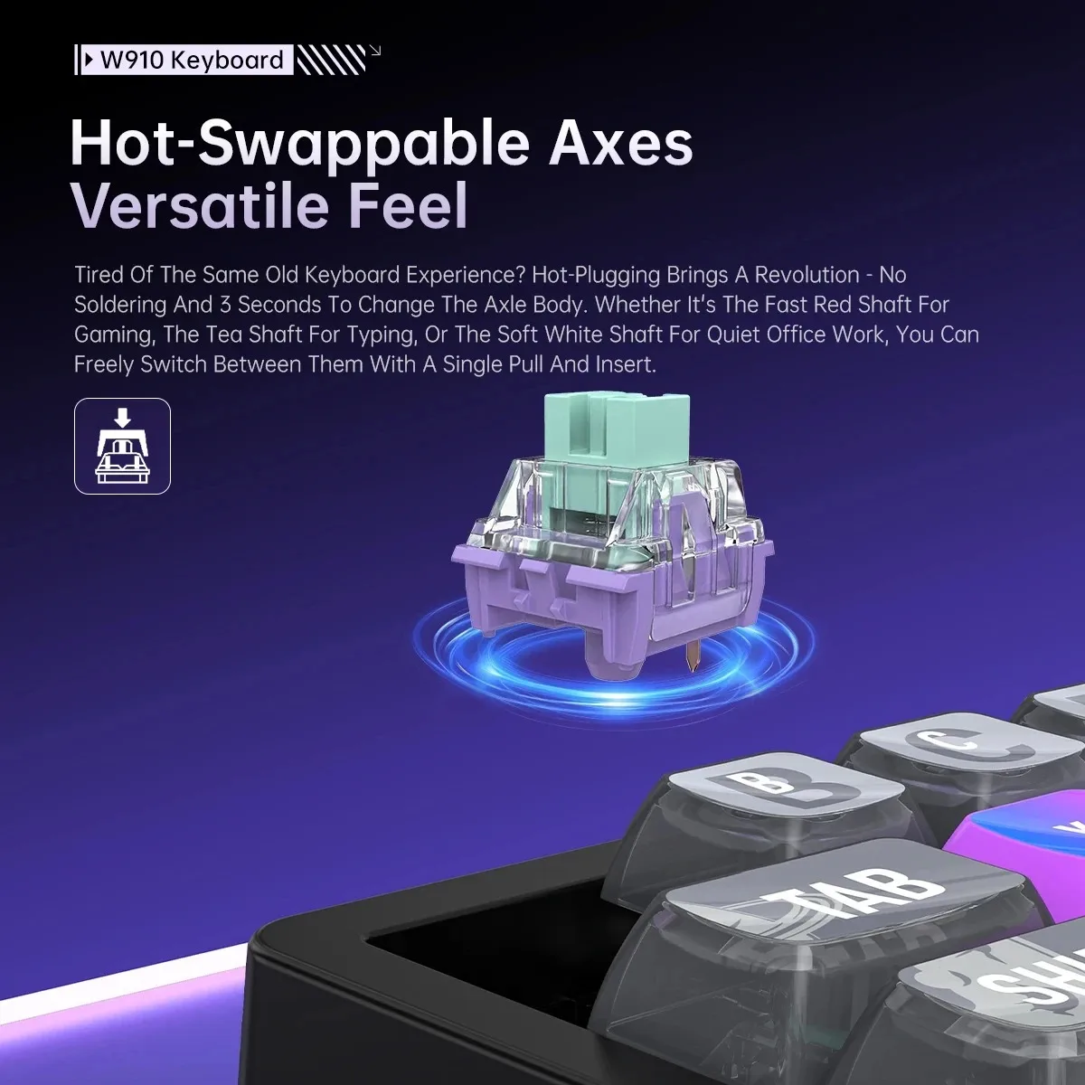 Tastiera meccanica macro programmabile a 12 tasti Tastiera wireless Bluetooth tri-modale Mini tastiera da gioco con luce RGB per PC portatile