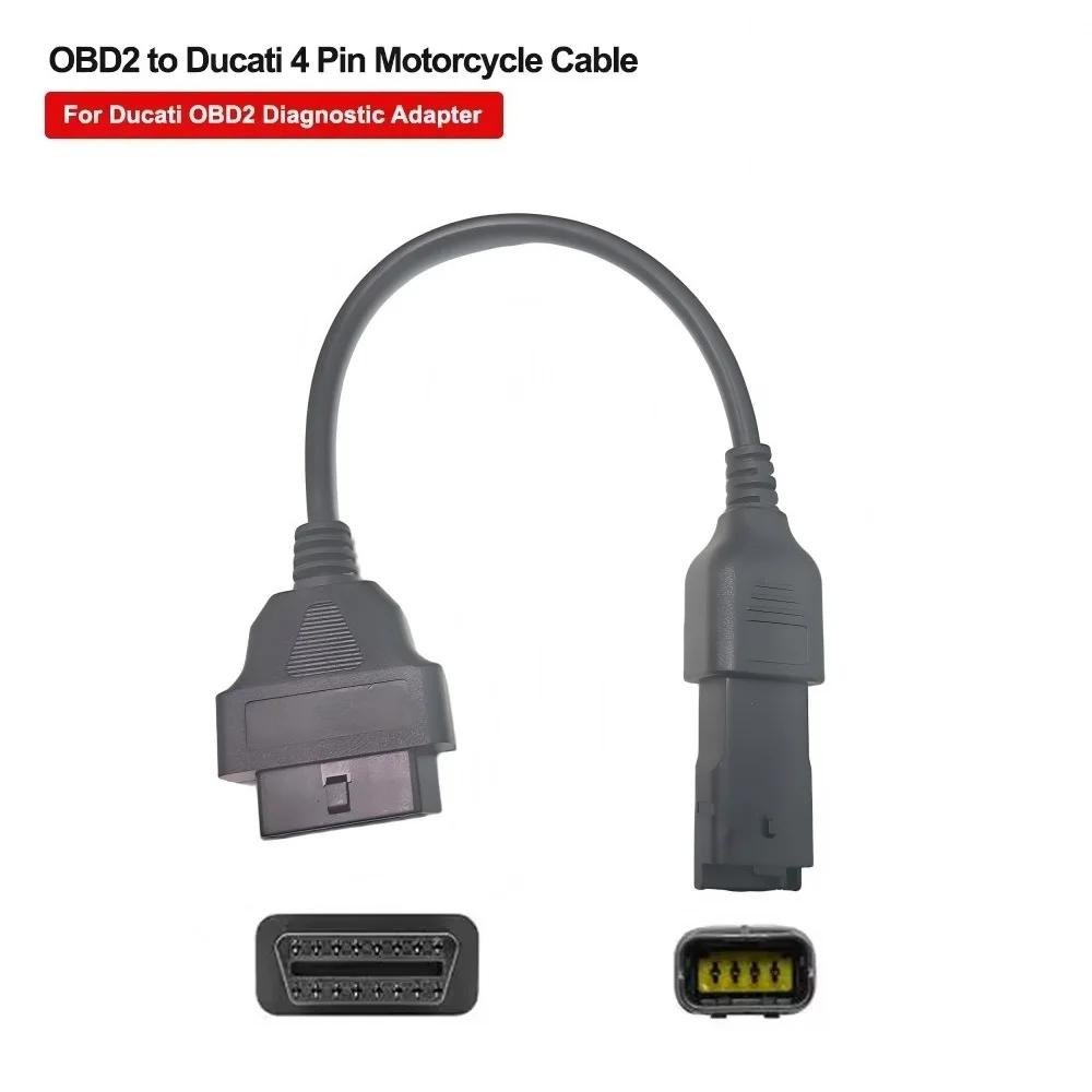 For Ducati 4 Pin OBD Motorcycle Cable 16Pin OBD2 to 4Pin Plug Diagnostic Connector Cable for Ducati Motorcycle Accessories