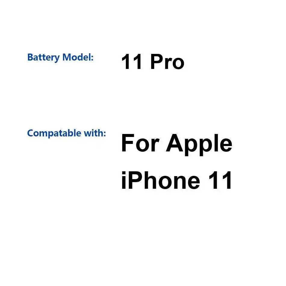 

For Apple Iphone 11 Pro Stable High Performance Mobile Phone Battery 3190Mah