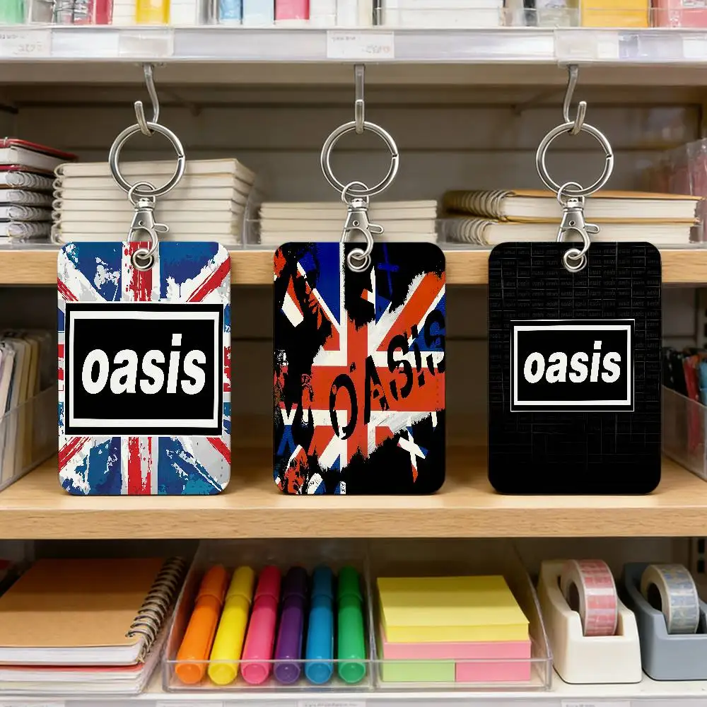 

The Band O-Oasis Card Holder Holder Student Credential For Pass Card Credit Card Straps Key Ring Gift