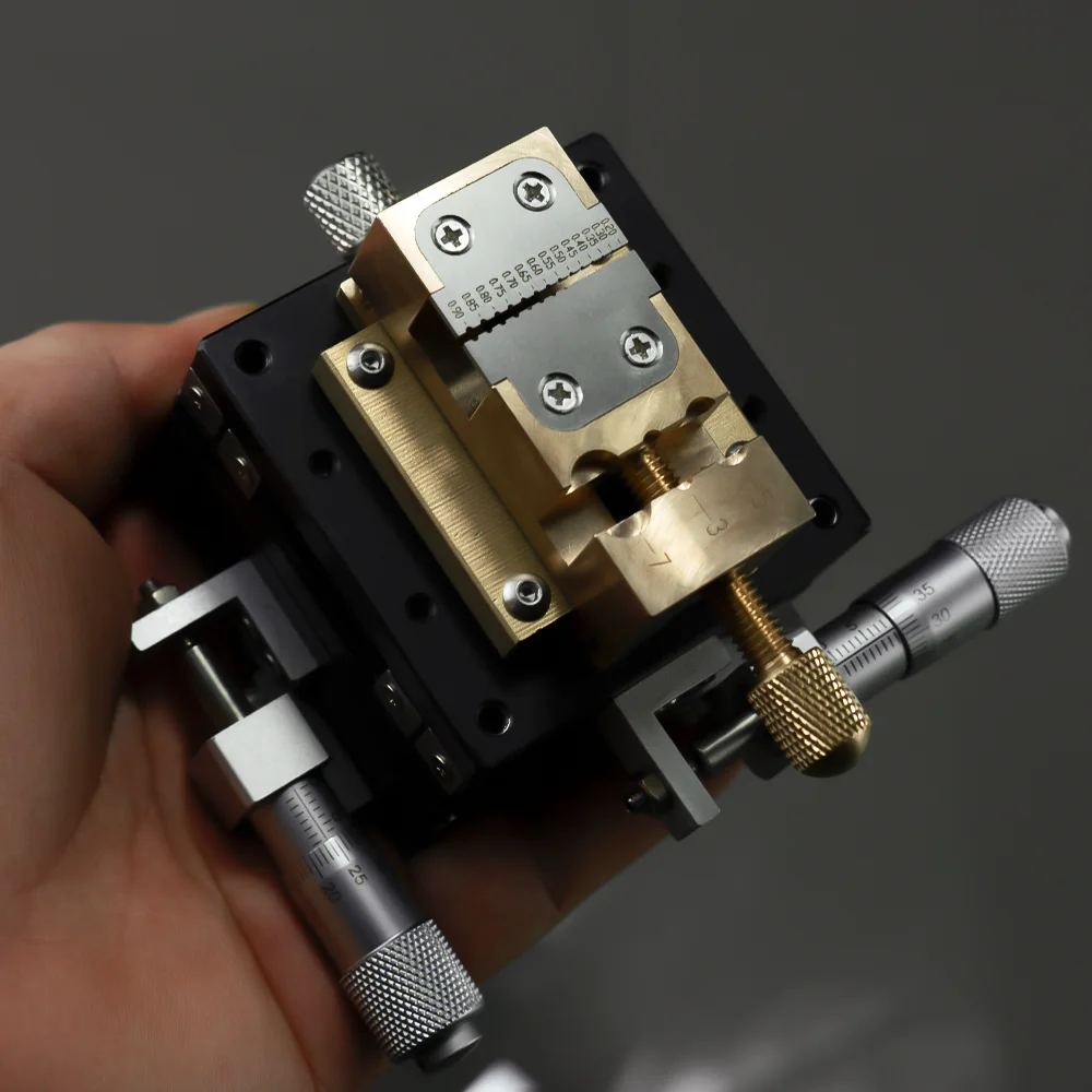 XY Axis Linear Stage Fine-tuning Frame, Precision Measurement Manual Displacement stage, Minimum scale: 0.01mm  Accuracy: 0.01