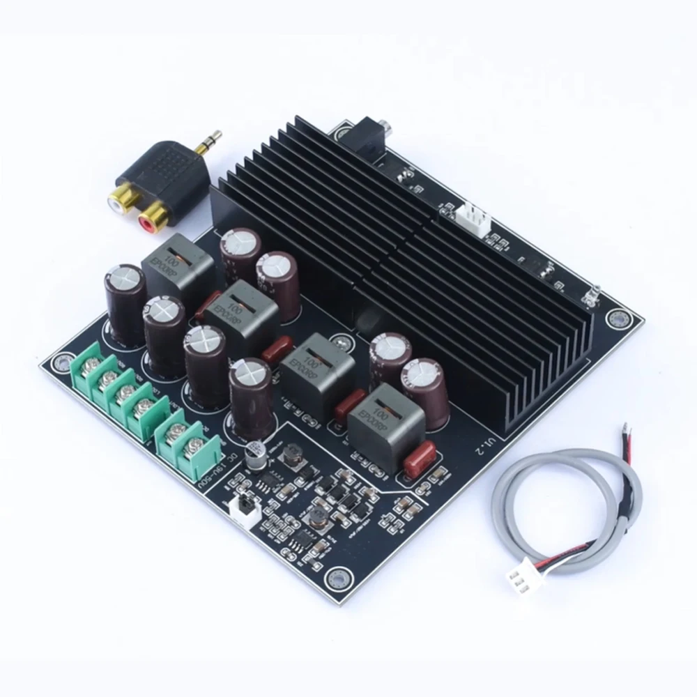 

DC 19-50V Dual Channel 600W+600W Stereo Amplifier Board Dual Core TPA3255 Amplifier Module AMP