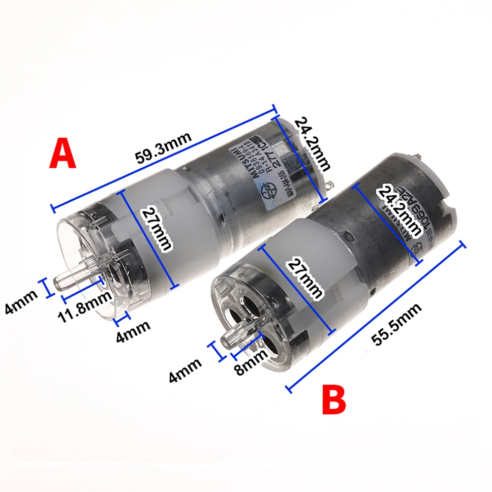 MITSUMI 370 Air Pump DC 3.7V 5V 6V Mute Sphygmomanometer Booster Pump Large Flow Abundant Energy Air Oxygen Pump