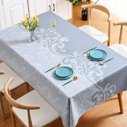 striped fashionable square tablecloth dining table cloth PINK