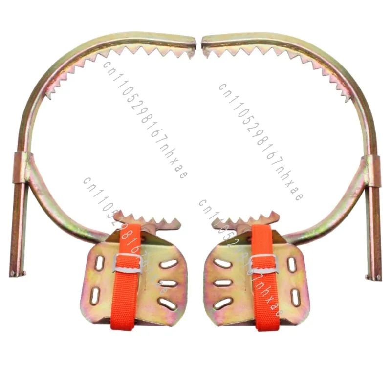Foot Hook Wooden Pole Climbing DeviceTree Climbing Tool Special Tool for Tree Picking Coconut Tree Grab Iron Shoes Foot Tie